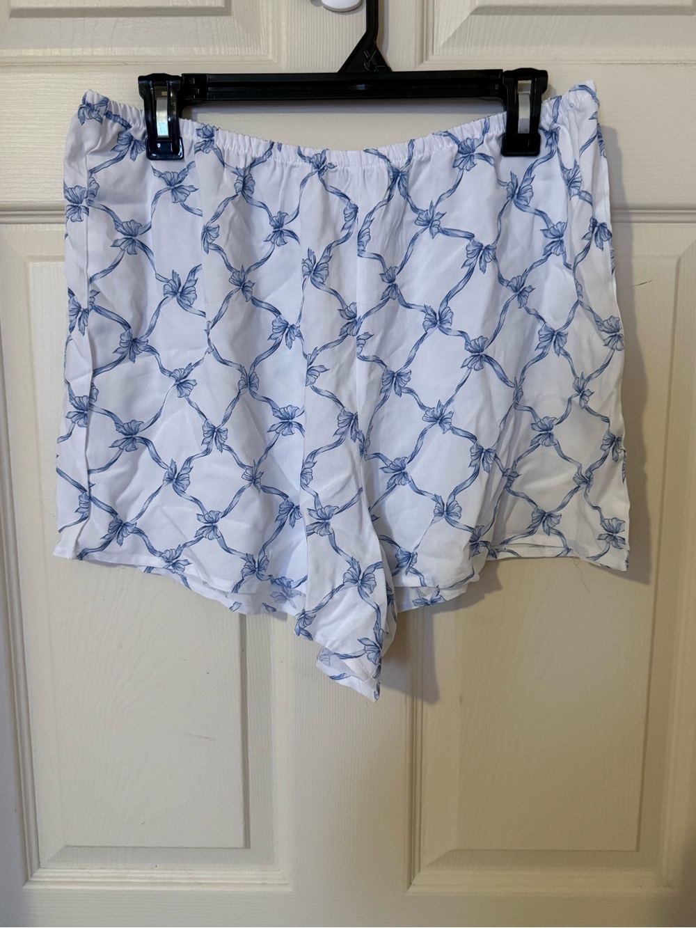 Charisma White Top with Light Blue Floral Print